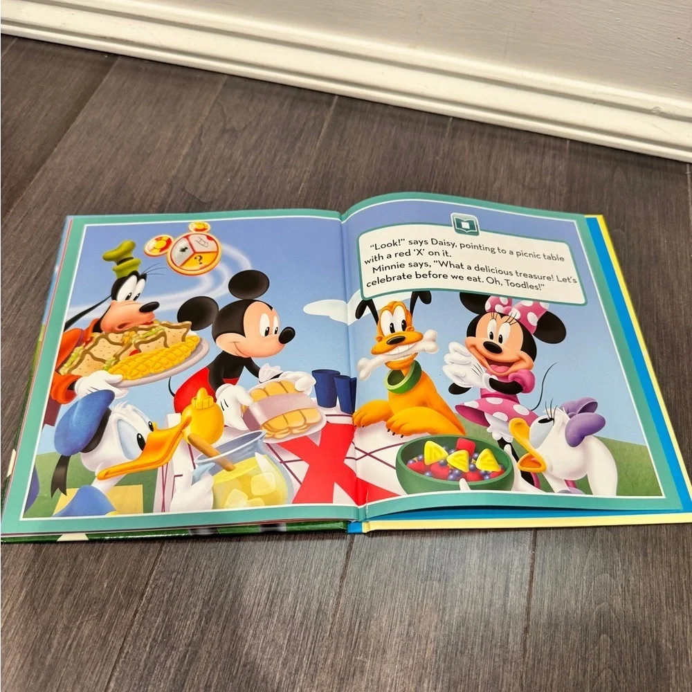Disney Mickey X Marks the Spot - Hardcover Reading Book Kids Toddler